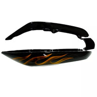 NT ABS Plastic Fairing Fit for  Ninja 650R 2006-2008 ER6F Bodywork Black Gold Flame N019