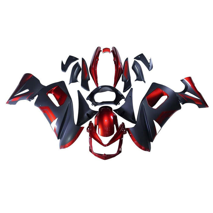 US STOCK NT ABS Plastic Fairing Fit for  Ninja 650R 2006-2008 ER6F Bodywork Black Red N023 Available in TX