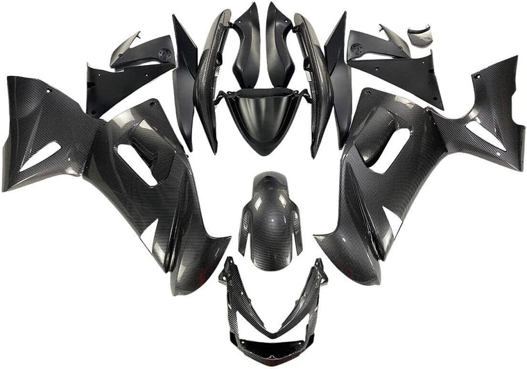 NT Fairing Fit for Kawasaki 2006-2008 EX650R S01- Er 6f Carbon Fiber Look | ABS Injection