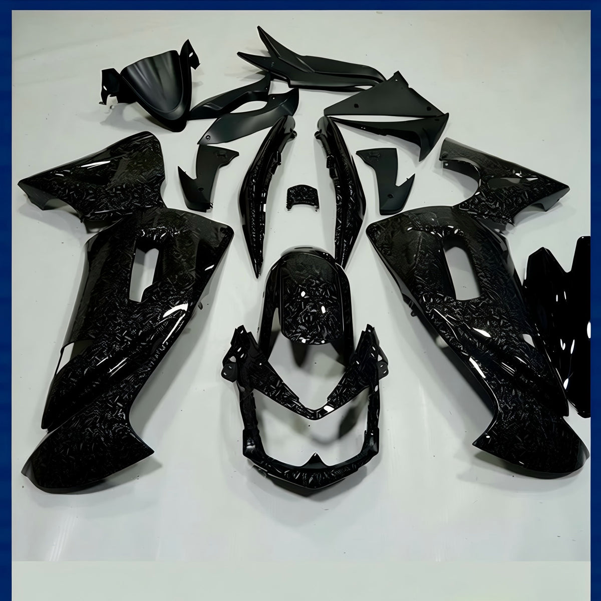 NT Fairing Fit for Kawasaki 2006-2008 EX650R S02- Er 6f Forged Carbon Fiber Look | ABS Injection