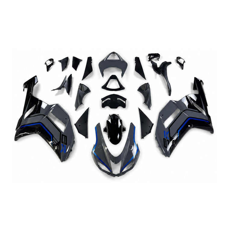 NT Fairing Fit for Kawasaki 2007-2008 ZX-6R N082- Gray Blue | ABS Injection