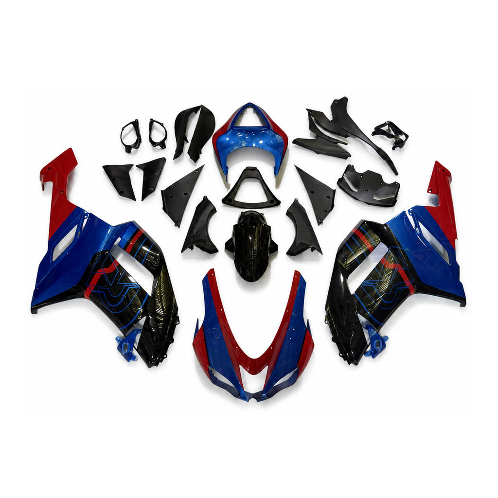 NT Fairing Fit for Kawasaki 2007-2008 ZX-6R N085- Blue Red Black | ABS Injection - 1