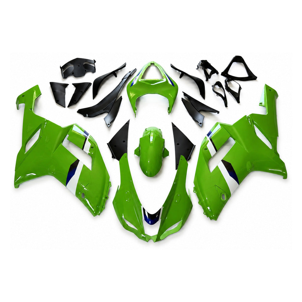 NT Fairing Fit for Kawasaki 2007-2008 ZX-6R N091- Green Black | ABS Injection - 1