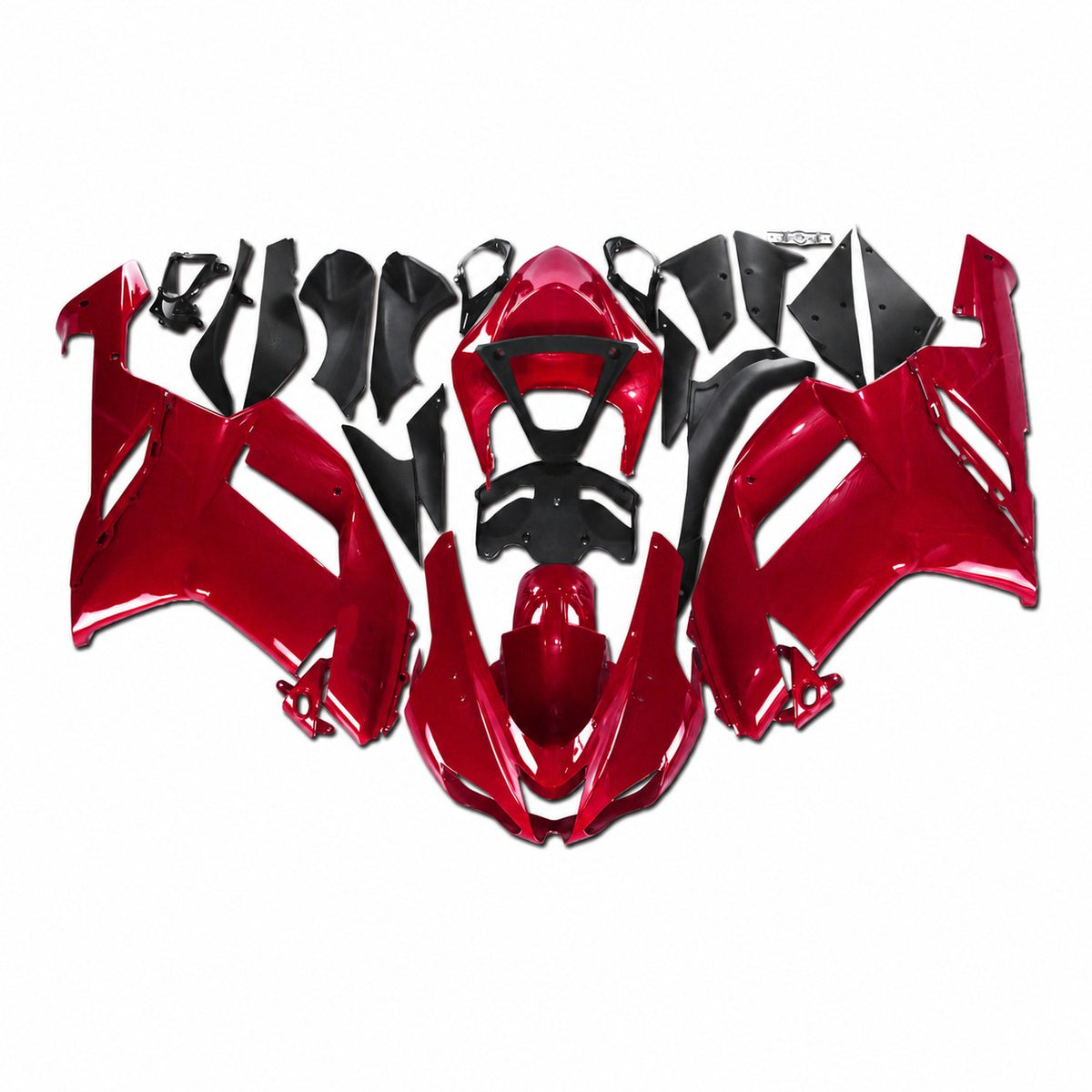 NT Fairing Fit for Kawasaki 2007-2008 ZX-6R N084- Red Pink Black | ABS Injection - 1