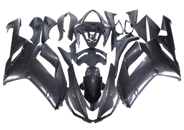 US STOCK NT Aftermarket Injection ABS Plastic Fairing Fit for ZX6R 636 2007-2008 Carbon Fiber Look S01 Available in CA