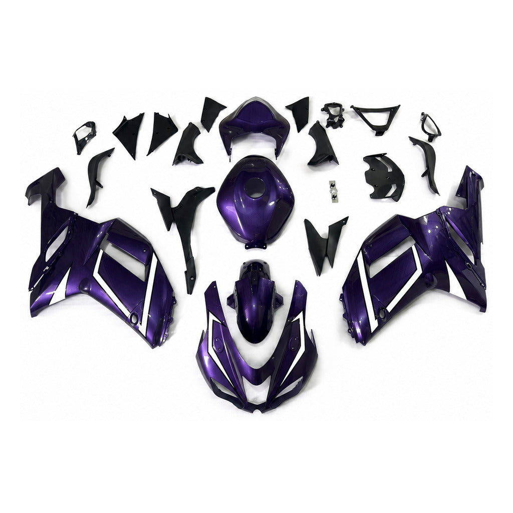 NT Fairing Fit for Kawasaki 2007-2008 ZX-6R U086- Purple Blue Black | ABS Injection - 1