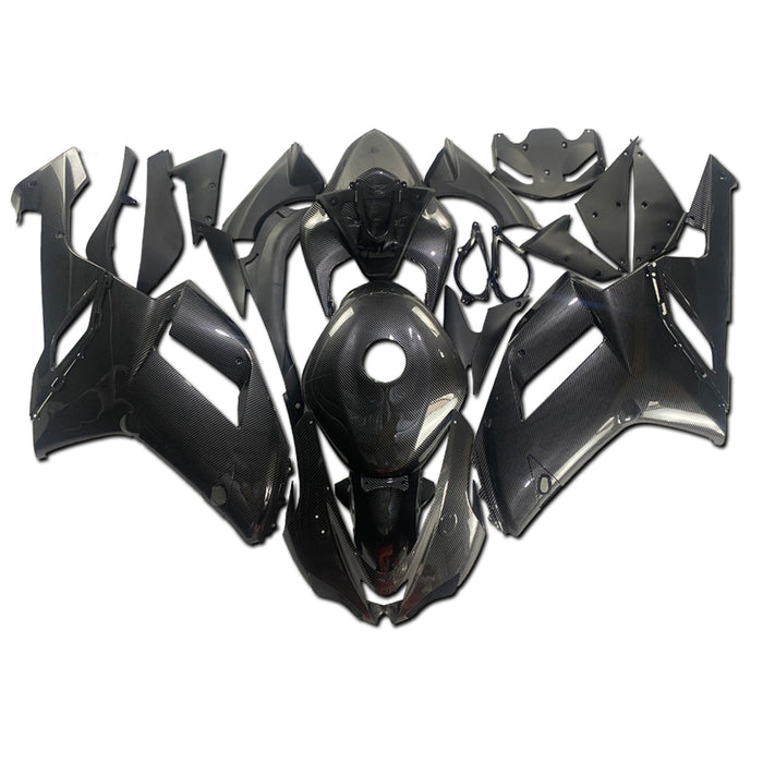 NT Aftermarket Injection ABS Plastic Fairing Fit for ZX6R 636 2007-2008 With Full Tank Cover Carbon Fiber Look U01