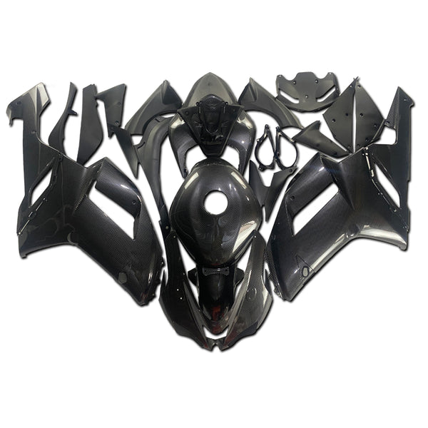NT Aftermarket Injection ABS Plastic Fairing Fit for ZX6R 636 2007-2008 With Full Tank Cover Carbon Fiber Look U01