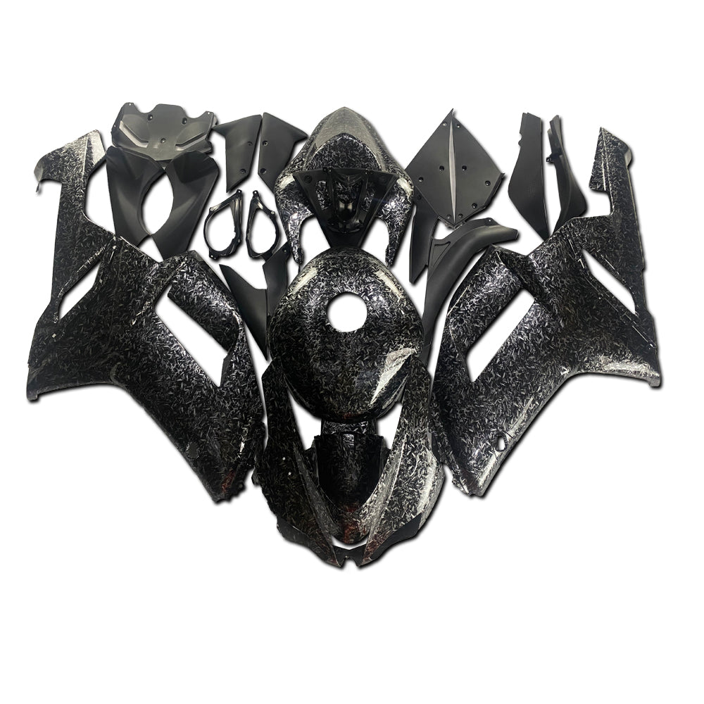 NT Fairing Fit for Kawasaki 2007-2008 ZX-6R U02- With Tank Cover Forged Carbon Fiber Look | ABS Injection