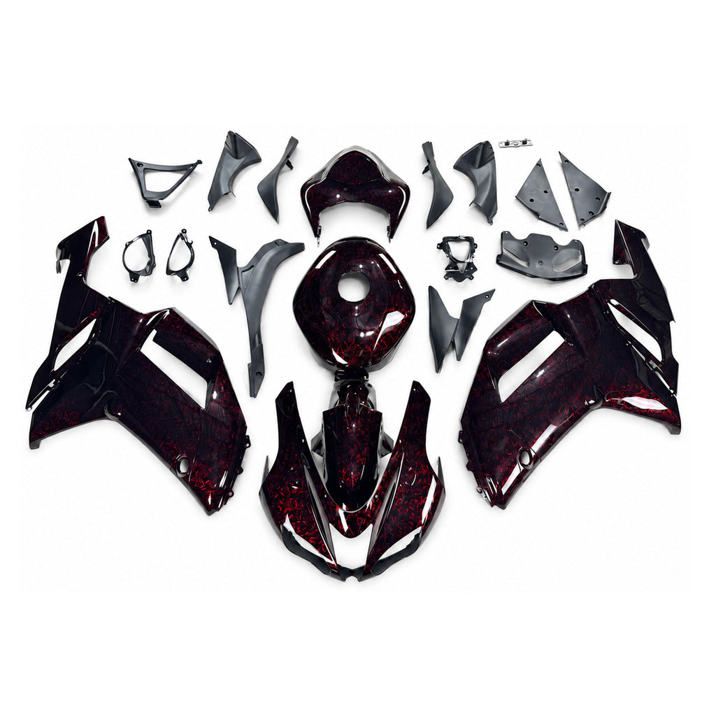 NT Fairing Fit for Kawasaki 2007-2008 ZX-6R U03- Burgundy Black | ABS Injection - 1