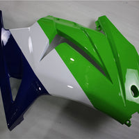 NT Fit for  2008-2012 EX250 250R Plastic New Injection Fairing Green White Blue T080
