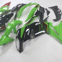 NT Aftermarket ABS Plastic Fairing Fit for EX650R 2009-2011 Green Black N017