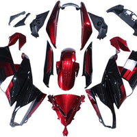 NT Injection Aftermarket ABS Plastic Fairing Fit for EX650R 2009-2011 Red Black N025
