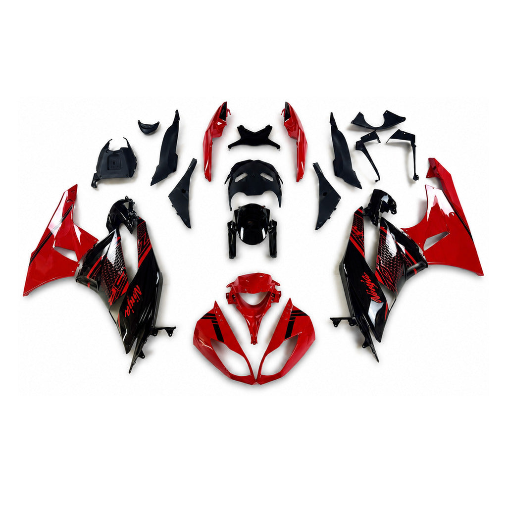 NT Fairing Fit for Kawasaki 2009-2012 ZX-6R N098- Red Blue Black | ABS Injection - 1