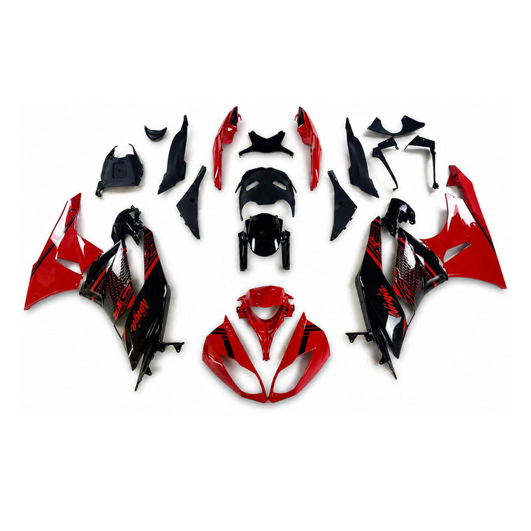 NT Fairing Fit for Kawasaki 2009-2012 ZX-6R N098- Red Blue Black | ABS Injection