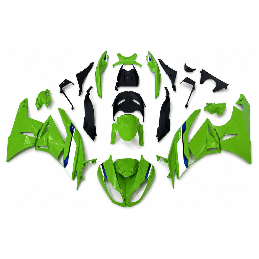 NT Fairing Fit for Kawasaki 2009-2012 ZX-6R N101- Green Black | ABS Injection - 1