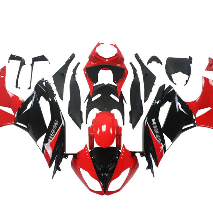 NT Aftermarket Injection Fairing Fit for  2009-2012 ZX6R Red Black DZ