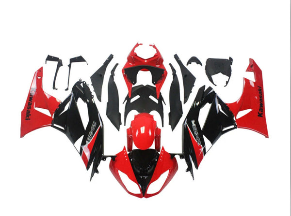 NT Aftermarket Injection Fairing Fit for  2009-2012 ZX6R Red Black DZ
