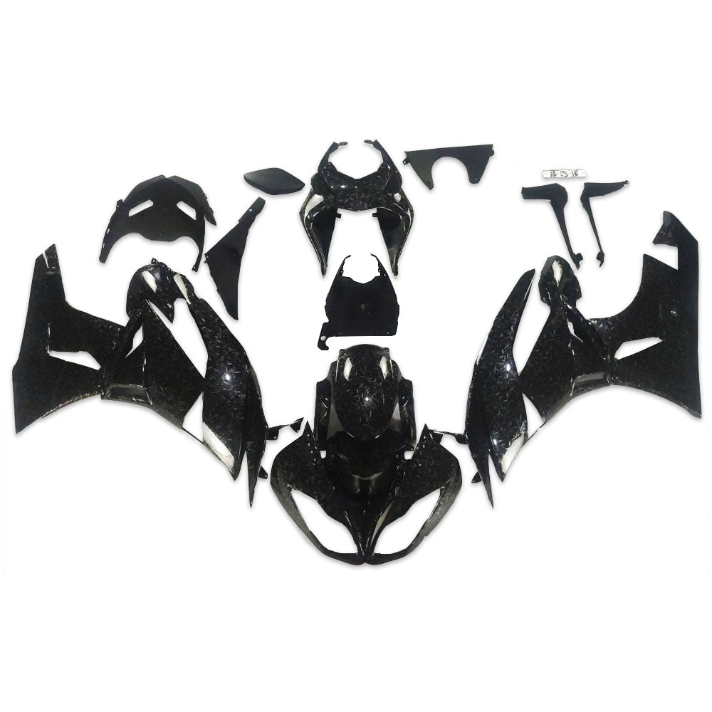 NT Fairing Fit for Kawasaki 2009-2012 ZX-6R S02- Forged Carbon Fiber Look | ABS Injection