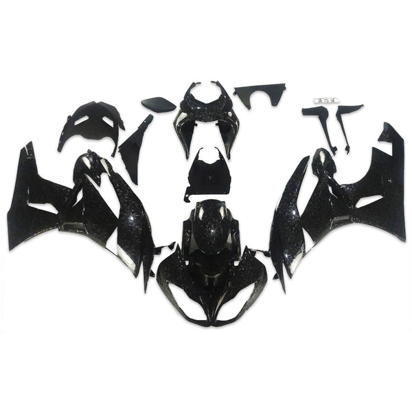 NT Aftermarket Injection ABS Plastic Fairing Fit for ZX6R 636 2009-2012 Forged Carbon Fiber Look S02