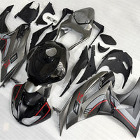 NT Injection Plastic Fairing Fit for  2009-2012 ZX6R Gray Black U083