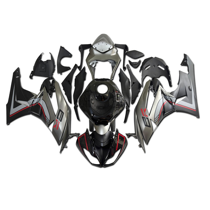 NT Injection Plastic Fairing Fit for  2009-2012 ZX6R Gray Black U083