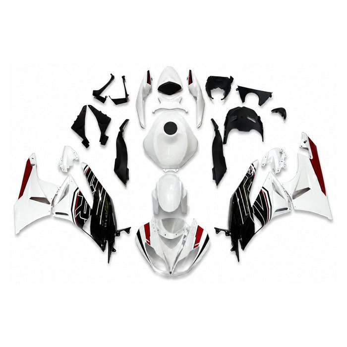 NT Aftermarket Injection ABS Plastic Fairing Fit for KAWASAKI Ninja ZX6R 636 2009-2012 White Black N094