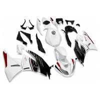 NT Aftermarket Injection ABS Plastic Fairing Fit for KAWASAKI Ninja ZX6R 636 2009-2012 White Black N094