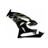 NT Aftermarket Injection ABS Plastic Fairing Fit for KAWASAKI Ninja ZX6R 636 2009-2012 Black With Green N095