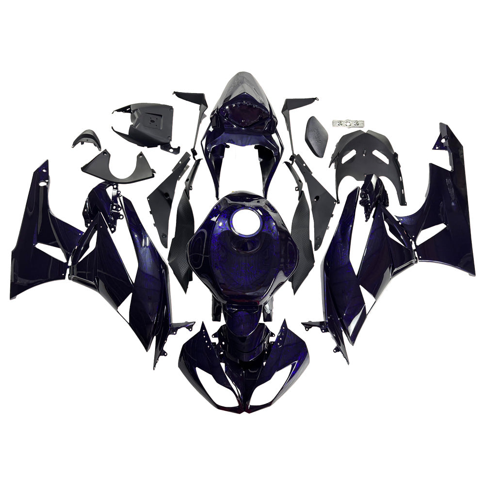 NT Fairing Fit for Kawasaki 2009-2012 ZX-6R US03- Purple Forged Carbon Fiber Look | ABS Injection