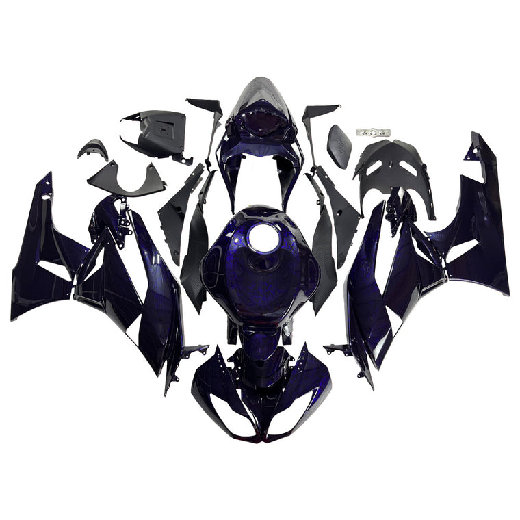 NT Fairing Fit for Kawasaki 2009-2012 ZX-6R US03- Purple Forged Carbon Fiber Look | ABS Injection