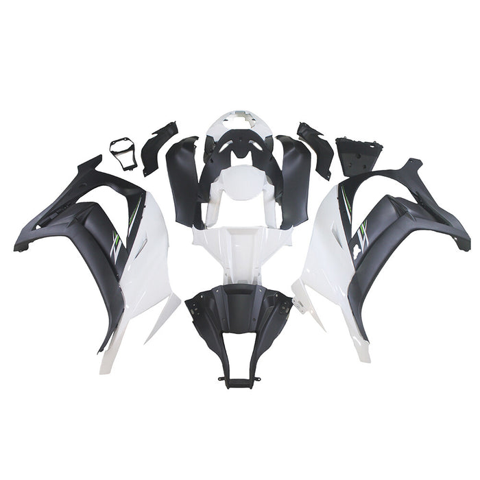 NT Aftermarket Injection ABS Plastic Fairing Fit for ZX10R 2011-2015 Black White N082