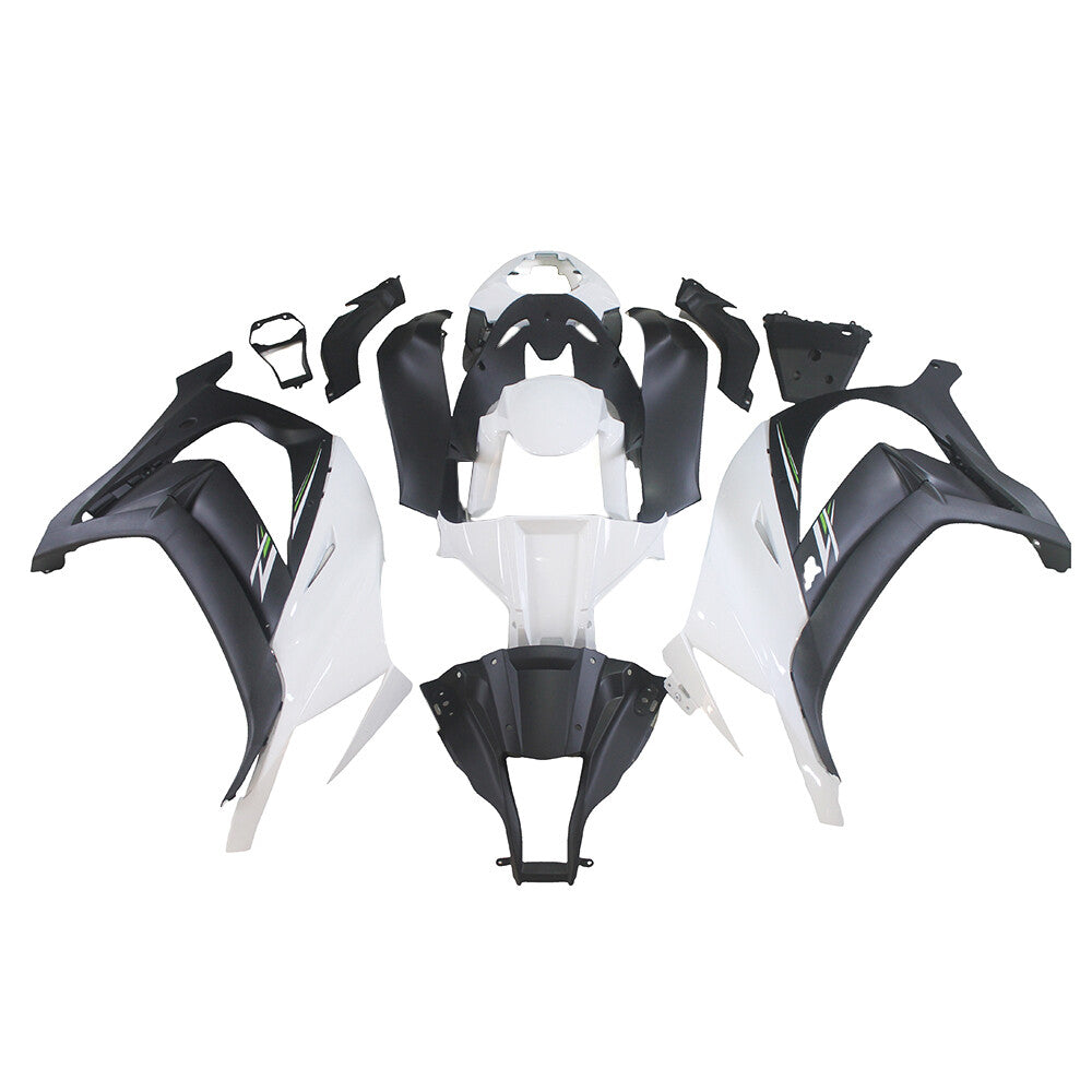 NT Fairing Fit for Kawasaki 2011-2015 ZX-10R N082- Black White | ABS Injection