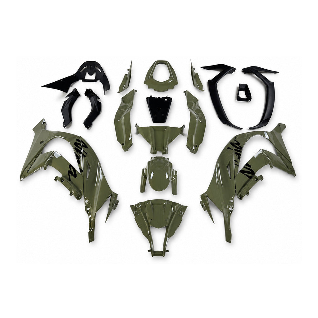 NT Fairing Fit for Kawasaki 2011-2015 ZX-10R N086- Olive Green Black | ABS Injection - 1
