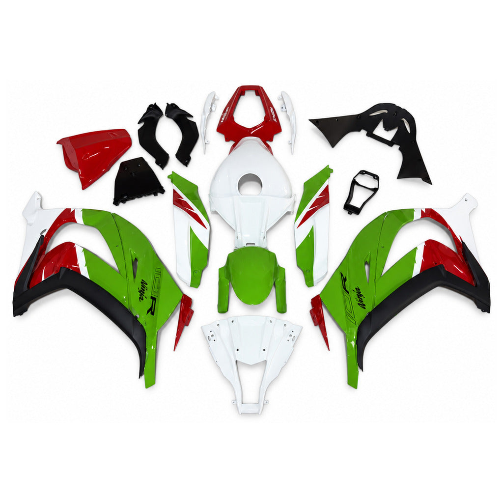 NT Fairing Fit for Kawasaki 2011-2015 ZX-10R N088- Green Red Black | ABS Injection - 1