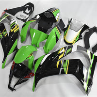 NT Aftermarket Injection ABS Plastic Fairing Fit for ZX10R 2011-2015 Green Black N036