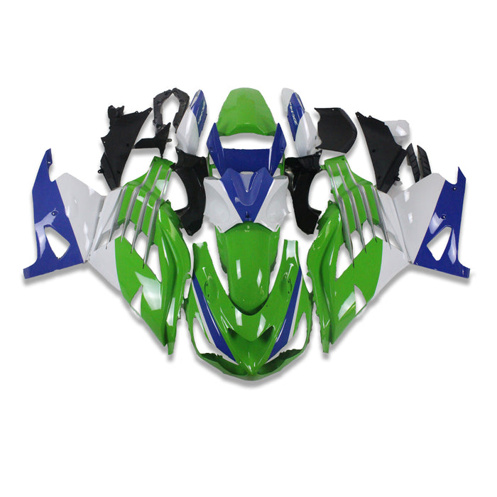 NT Aftermarket Injection ABS Plastic Fairing Fit for ZX14R 2012-2024 Green White Blue N027