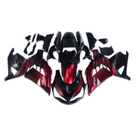 NT Aftermarket Injection ABS Plastic Fairing Fit for ZX14R 2012-20 Red Black N036