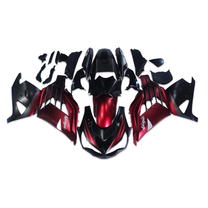 NT Aftermarket Injection ABS Plastic Fairing Fit for ZX14R 2012-20 Red Black N036