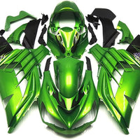 US STOCK NT Aftermarket Injection ABS Plastic Fairing Fit for ZX14R 2012-2024 Green Black N043 Available in CA