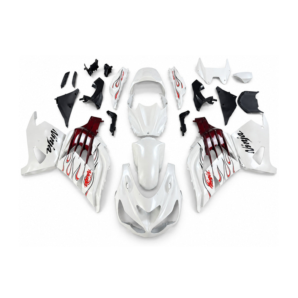 NT Fairing Fit for Kawasaki 2012-2026 ZX-14R N046- Burgundy Blue White | ABS Injection - 1