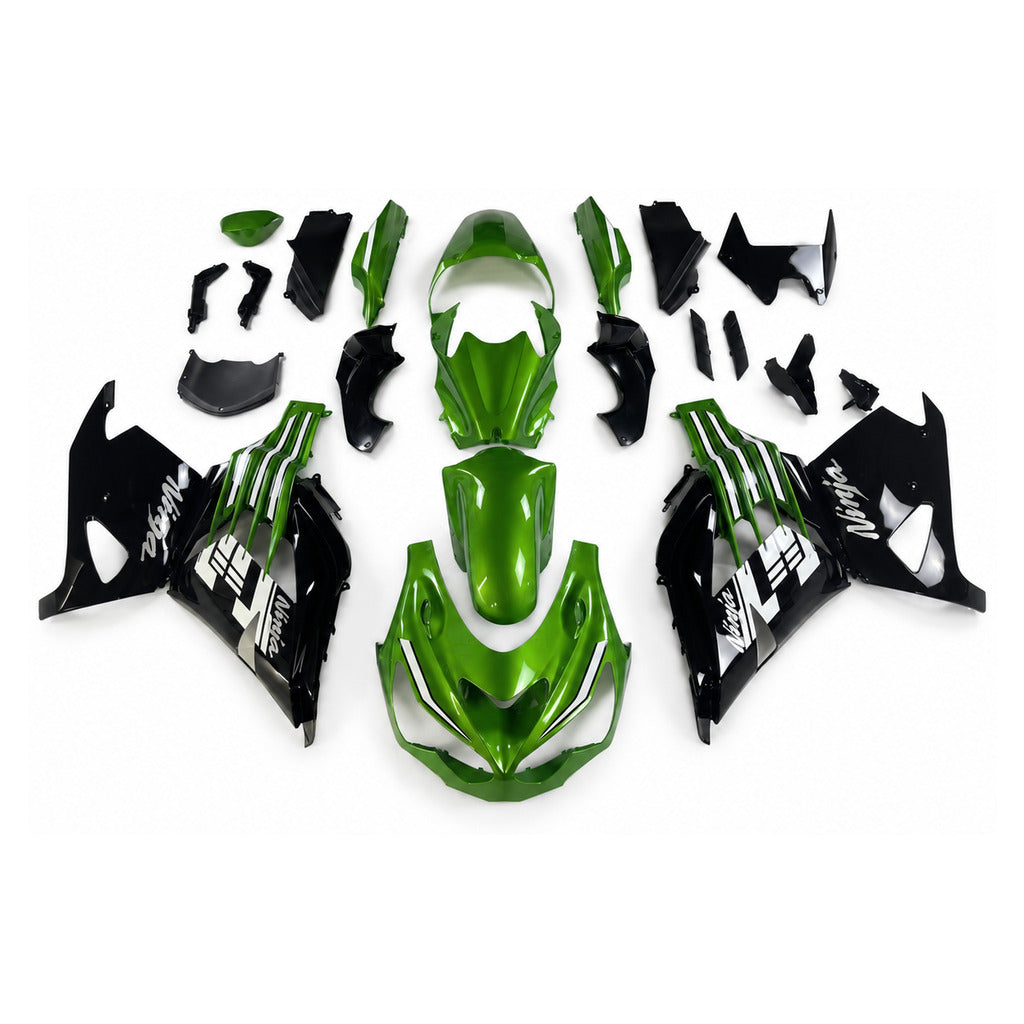 NT Fairing Fit for Kawasaki 2012-2026 ZX-14R N050- Green Black | ABS Injection - 1