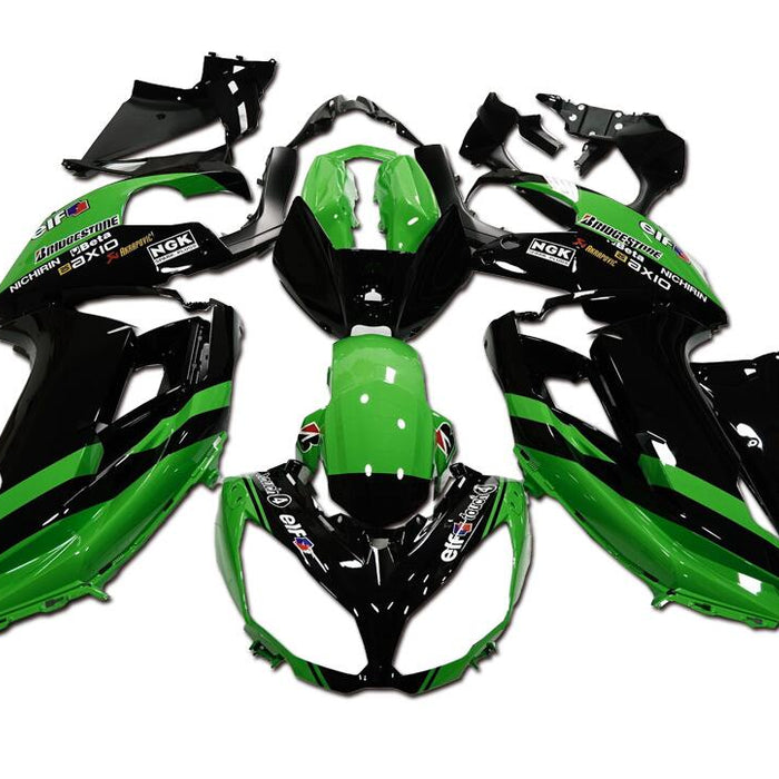 NT Injection Aftermarket ABS Plastic Fairing Fit for EX650R 2012-2016 Green Black N020
