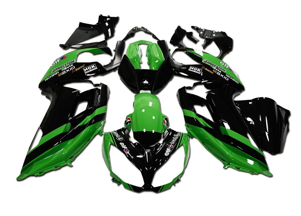 NT Fairing Fit for Kawasaki 2012-2016 EX650R N020- Green Black | ABS Injection