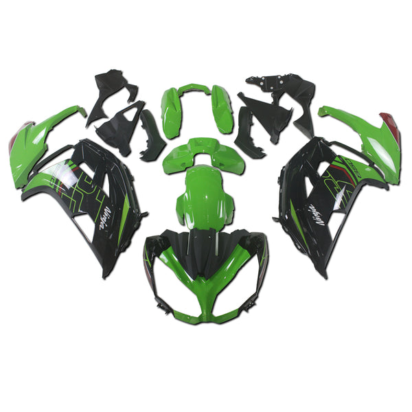 NT Injection Aftermarket ABS Plastic Fairing Fit for EX650R 2012-2016 Green Black N024