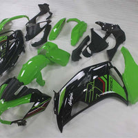 NT Injection Aftermarket ABS Plastic Fairing Fit for EX650R 2012-2016 Green Black N024