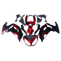 NT Injection Aftermarket ABS Plastic Fairing Fit for EX650R 2012-2016 Red Black N032