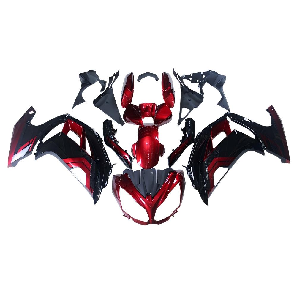 NT Fairing Fit for Kawasaki 2012-2016 EX650R N032- Red Black | ABS Injection