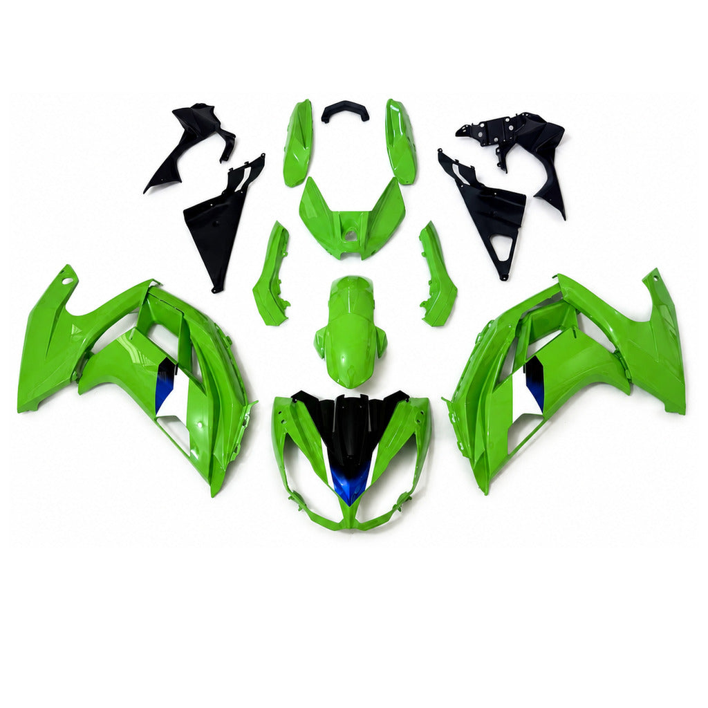 NT Fairing Fit for Kawasaki 2012-2016 EX650R N039- Green Black | ABS Injection - 1