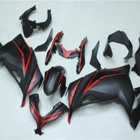 NT Aftermarket Injection ABS Plastic Fairing Fit for EX300 2013-2017 Black Red N016